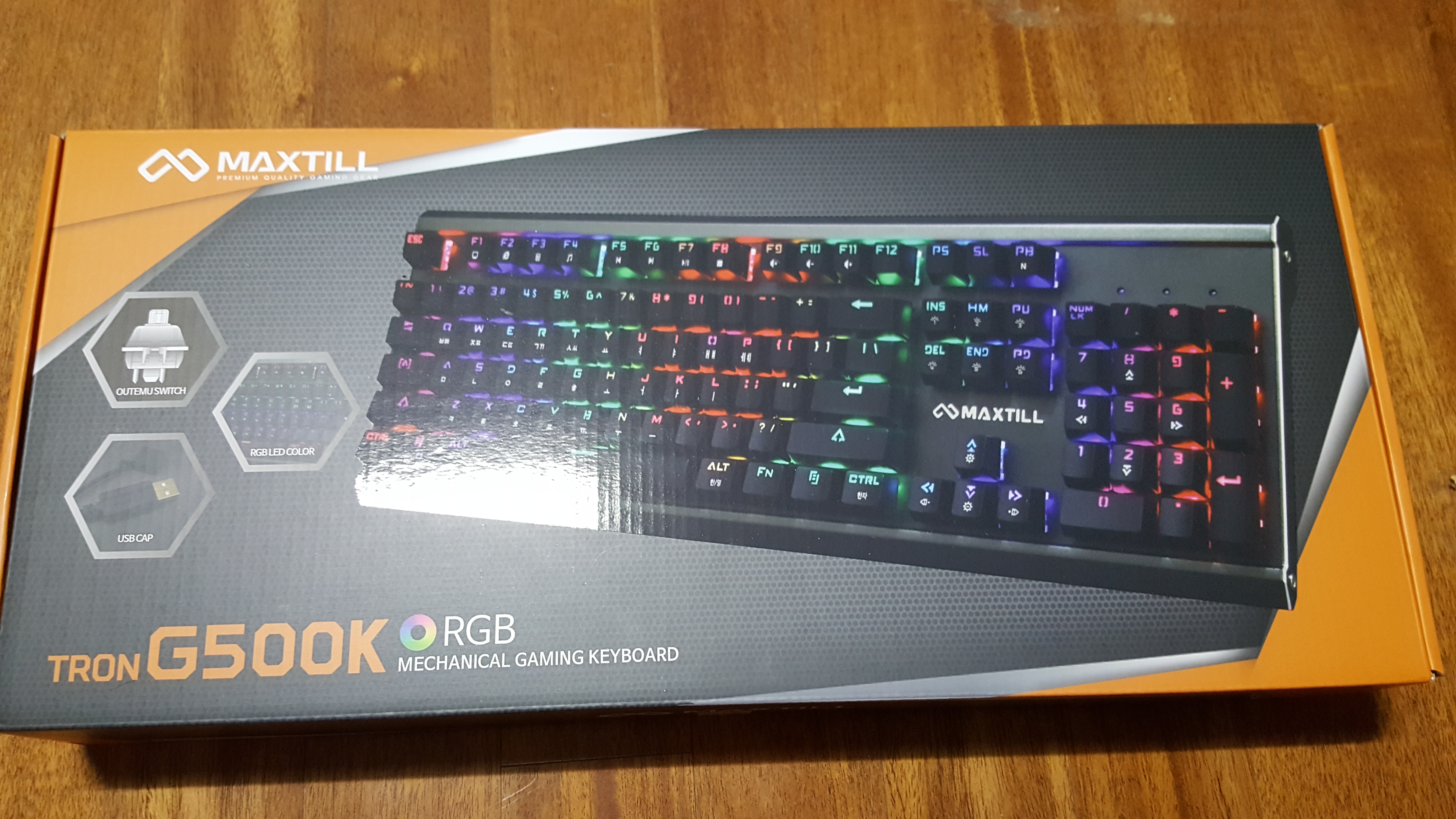 알록달록한 RGB LED! MAXTILL TRON G500K 기계식키보드 > 리뷰/체험기 | 퀘이사존 QUASARZONE
