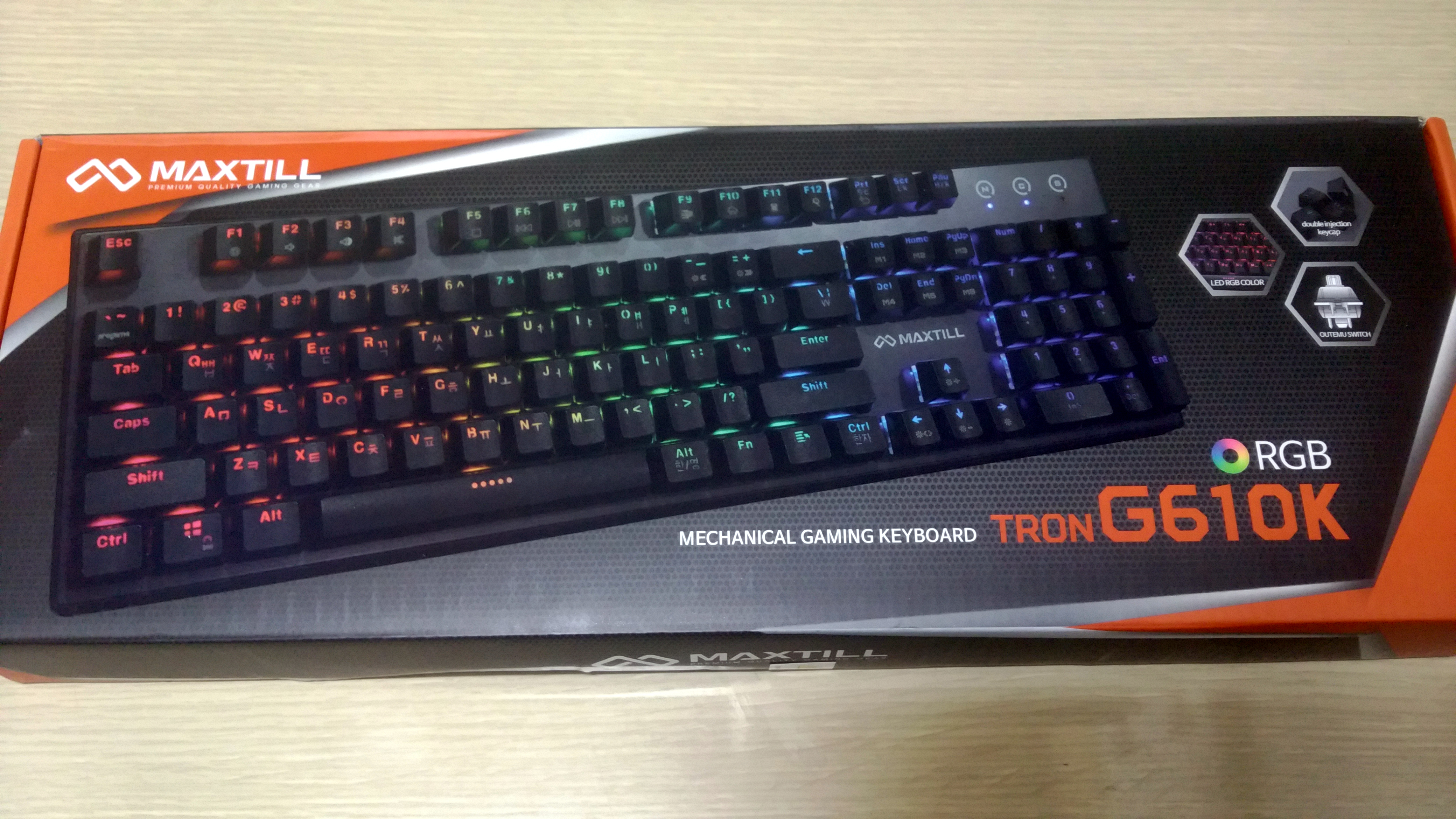 말끔한 디자인 맥스틸 TRON G610K RGB 리뷰입니다. > 리뷰/체험기 | 퀘이사존 QUASARZONE