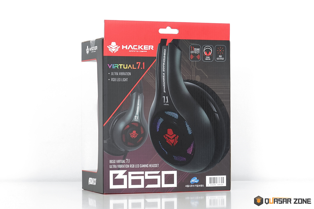 ABKO HACKER B650 버추얼 7.1 진동 RGB 게이밍 헤드셋 > 리포트 | 퀘이사존