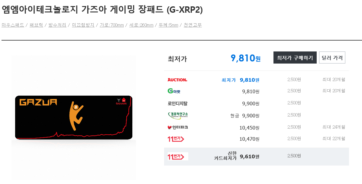 쓰고 있으면 뭔가 떡상?할 것만 같은 장패드 엠엠아이테크놀로지... 할 것만 같은 장패드 엠엠아이테크놀로지 가즈아 게이밍 장패드 (G... 