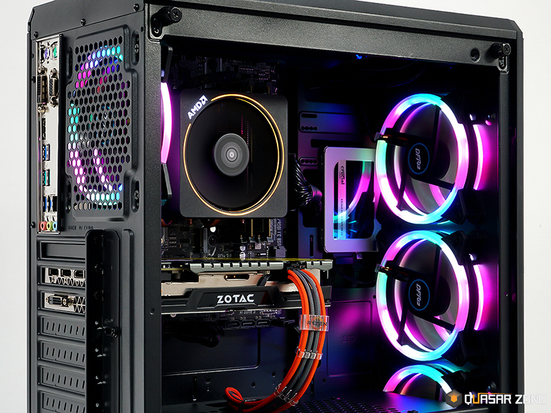 AMD 라이젠 5 2600 게이밍 PC 살펴보기 (Feat.영재컴퓨터) > 리뷰... QUASARZONE AMD 라이젠 5 2600 게이밍 PC 살펴보기 (Feat.영재컴퓨터)