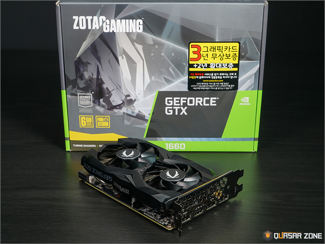 動作OK ZOTAC GTX1660 Twin Fan 6GB 無印