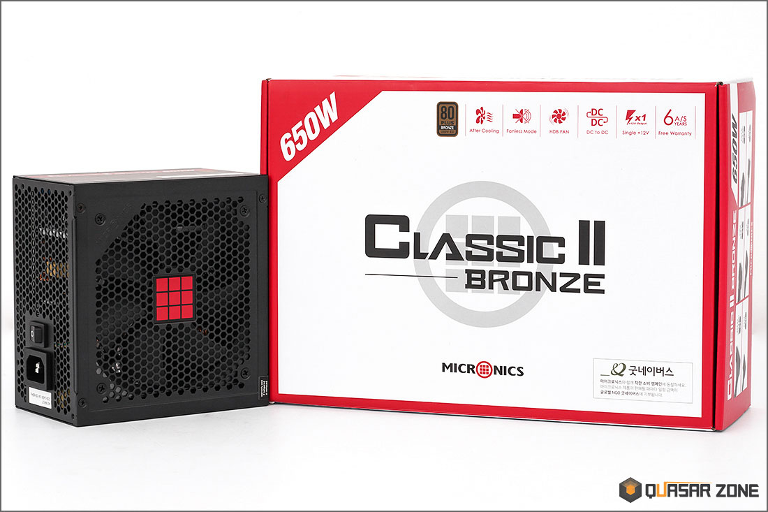 새로운 클래식 II Bronze 출시! 마이크로닉스 Classic II 80PLUS Bronze 230V EU HDB  (550W/650W) > 리뷰 | 퀘이사존 QUASARZONE