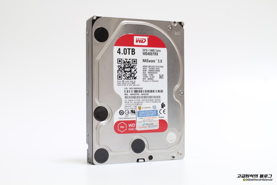 WesternDigital WD40EFRX 4TB HDD 正常判定 WD Red 4TB WD40EFRX NAS用