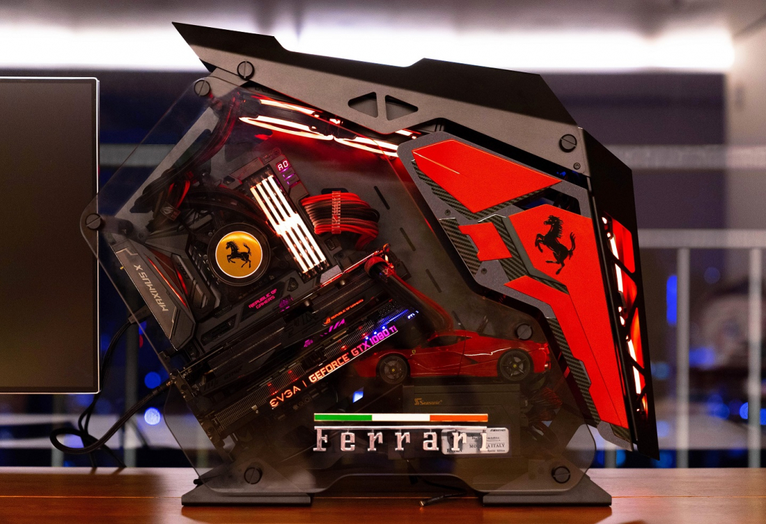 쿠거 CONQUER 페라리 커스텀 pc 만들었어요. > IT/하드웨어 갤러리 | 퀘이사존 QUASARZONE 쿠거 CONQUER 페라리 커스텀 pc 만들었어요.