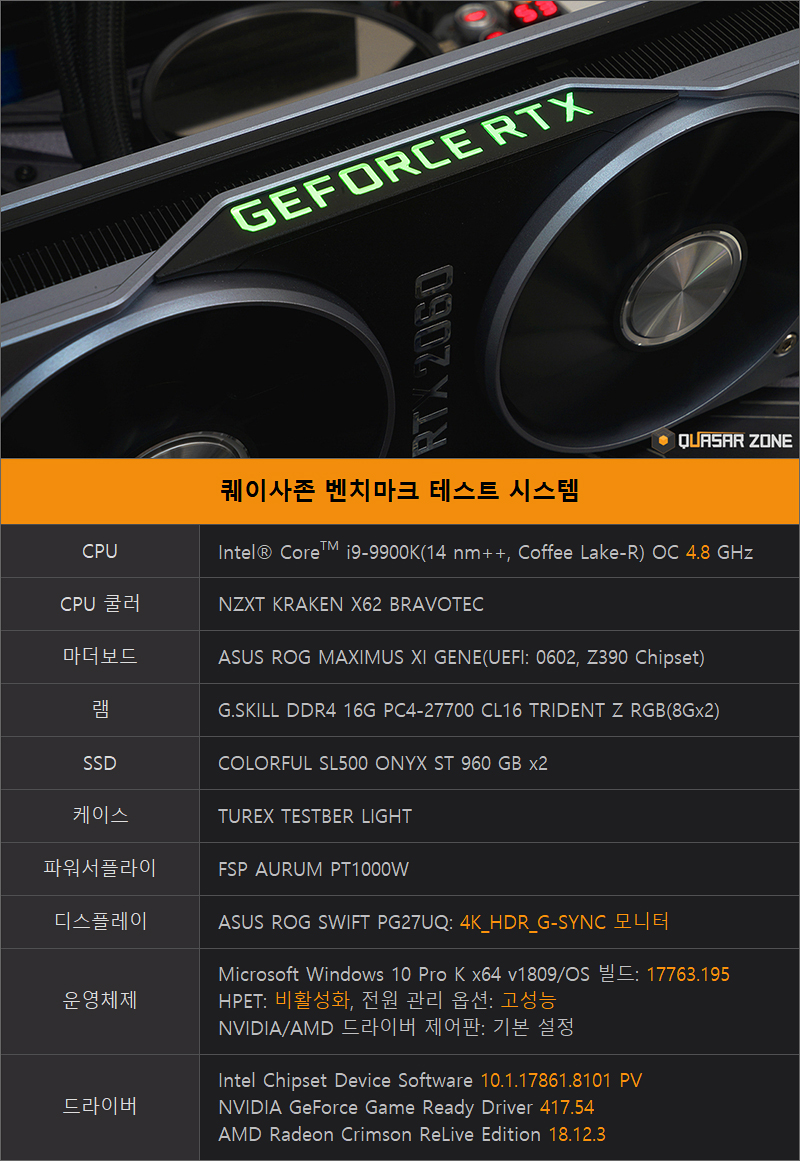 퀘이사존, 지포스 RTX 2060 20종 게임 벤치마크 > 벤치마크 | 퀘이사존 QUASARZONE