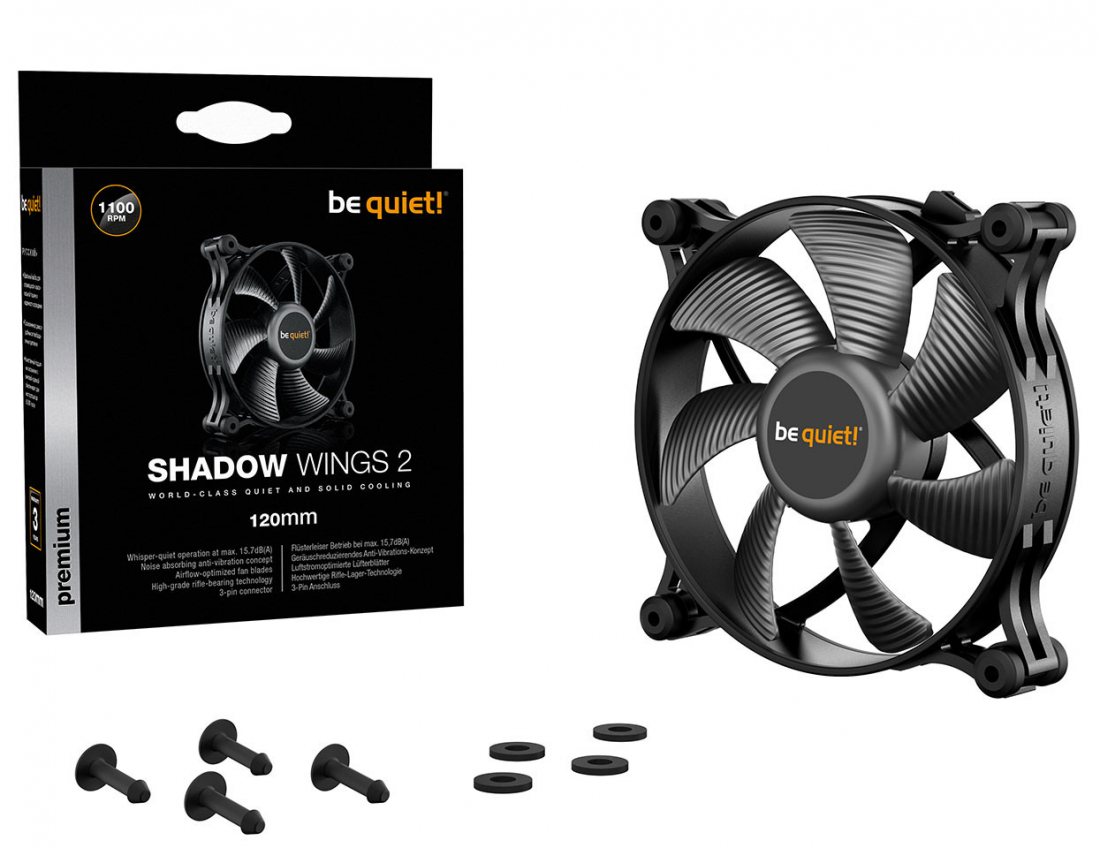 Be Quiet! Shadow Wings 2와 고속의 Pure Wings 2을 발표 > 하드웨어 뉴스 | 퀘이사존