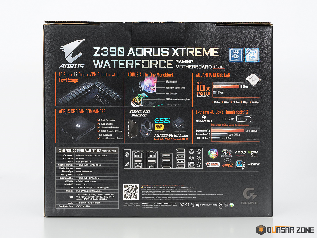 GIGABYTE Z390 AORUS XTREME 워터포스 > 리뷰 | 퀘이사존 QUASARZONE GIGABYTE Z390 AORUS XTREME 워터포스