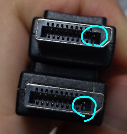 Dp 케이블 20핀 질문 모니터 Tv 퀘이사존