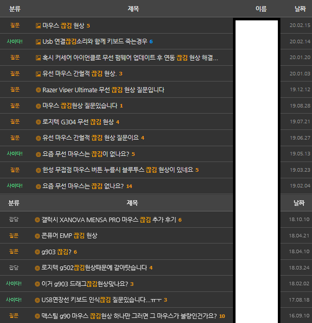 윈도우 블루투스 마우스 끊김 절전모드 해제 방법 - 익스트림 매뉴얼 퀘이사존 유선 무선 마우스 끊김에 관한 정리의 글 > 키보드/마우스 | 퀘이사존 Quasarzone” style=”width:100%” title=”퀘이사존 유선 무선 마우스 끊김에 관한 정리의 글 > 키보드/마우스 | 퀘이사존 QUASARZONE”><figcaption>퀘이사존 유선 무선 마우스 끊김에 관한 정리의 글 > 키보드/마우스 | 퀘이사존 Quasarzone</figcaption></figure>
<figure><img decoding=